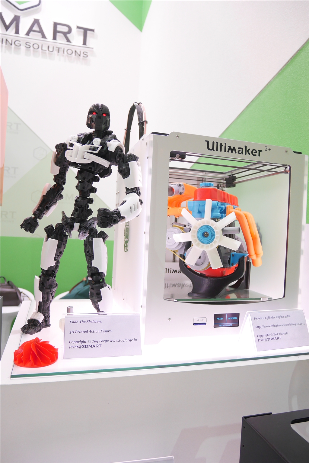 taimold 模具展 3d列印 三帝瑪 骷髏機(jī)器人與四缸引擎