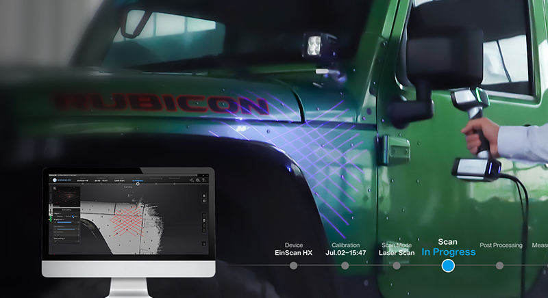 SHINING 3D - EinScan HX scanner sample using handheld