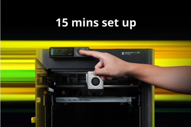 Bambu Lab P1S 3D printer set up in 15 minutes