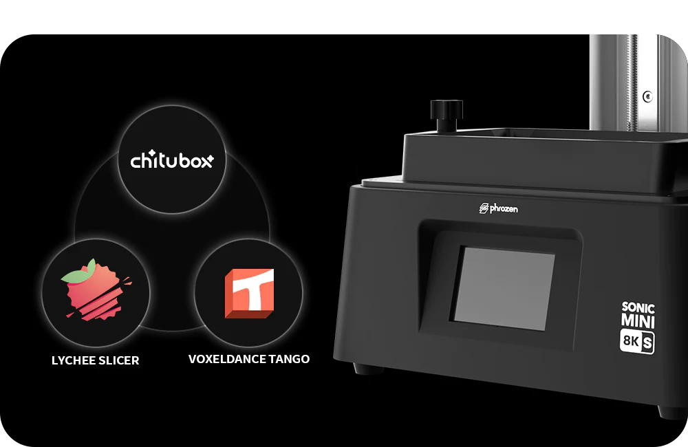 Phrozen Sonic Mini 8K S LCD 3D Printer is compatible with most slicers