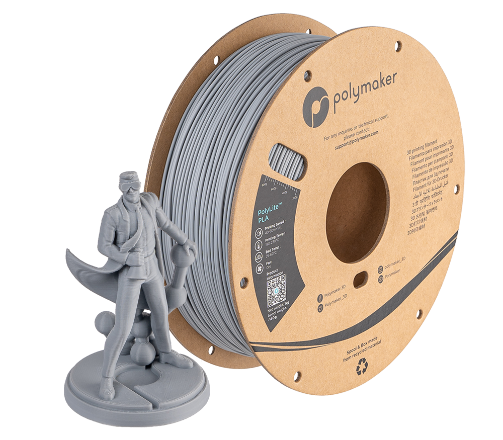 Polylite Polylite PLA  Series - Grey Sample