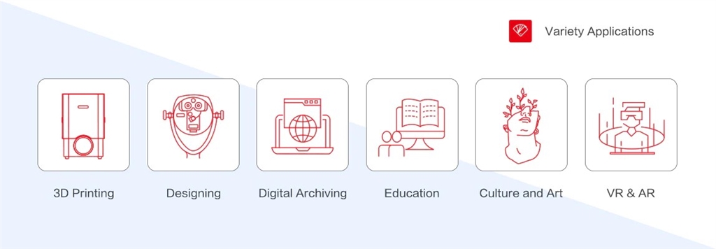 SHINING EinStar Handheld 3D Scanner has variety applications