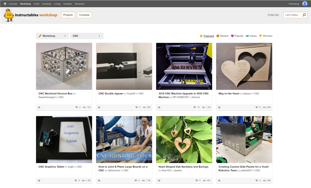 Instructables CNC 3D模型文件下載網(wǎng)站