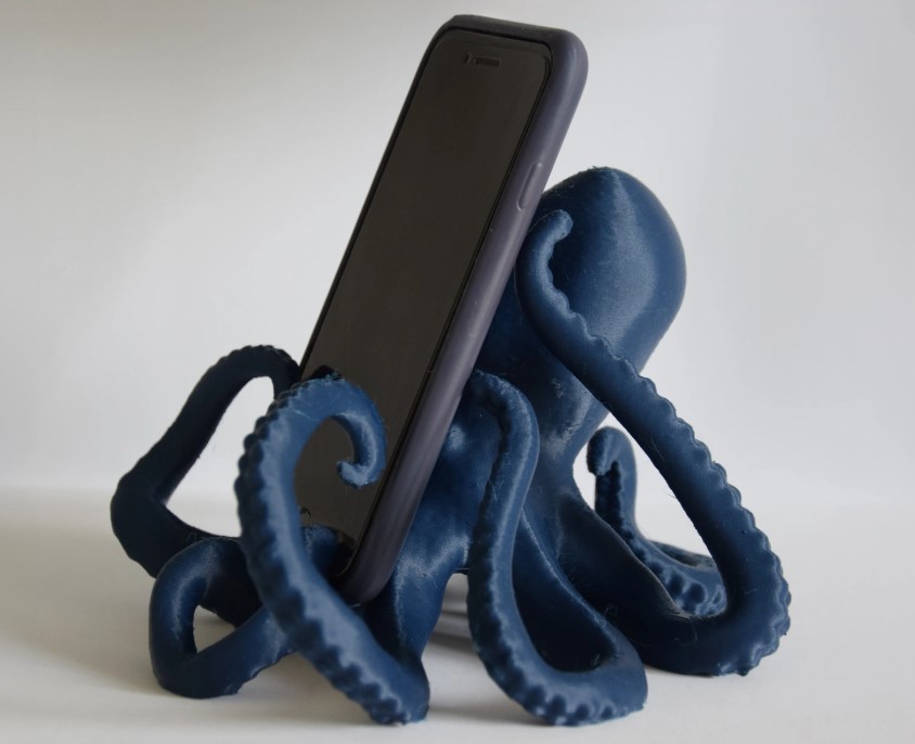 Snapmaker 動物狂潮設計節(jié) - 參賽作品：Octopus Sculpture + Smartphone mount