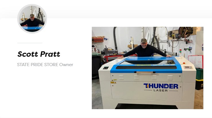 Thunder Laser 顧客評(píng)語(yǔ) - Scott Pratt