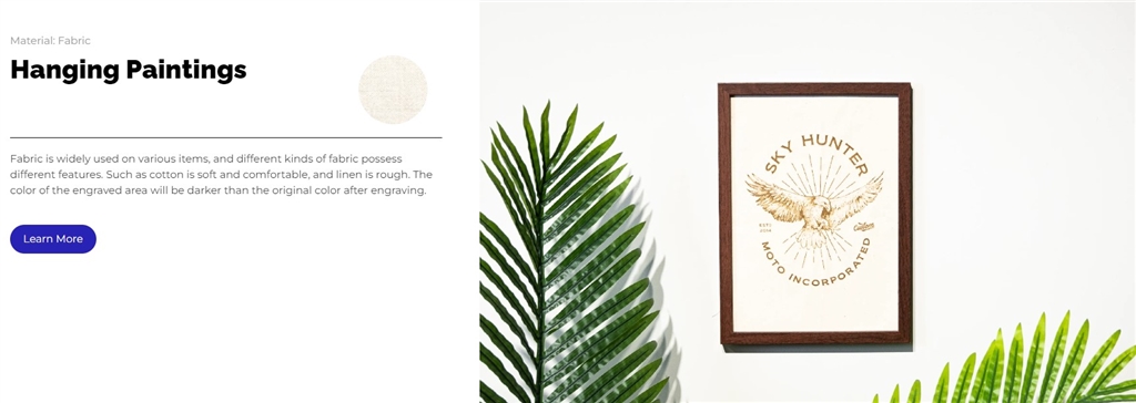 Lazervida 10W Diode Laser Cutter can engraving on hanging plants