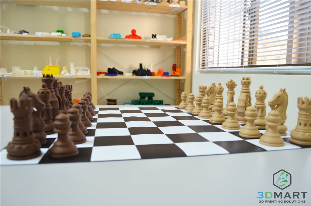 Ultimaker2+, 3D列印機, ColoprFabb, 仿木材料, 西洋棋