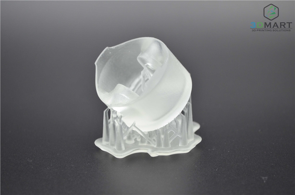 Formlabs SLA 3D列印機 Form 2 臺灣 開箱文章 成品未拆支撐 側視角 3DMART