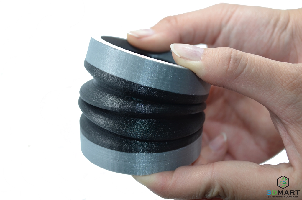 Ultimaker 3 Extended的軟硬材料新組合TPU-PLA -效能測試