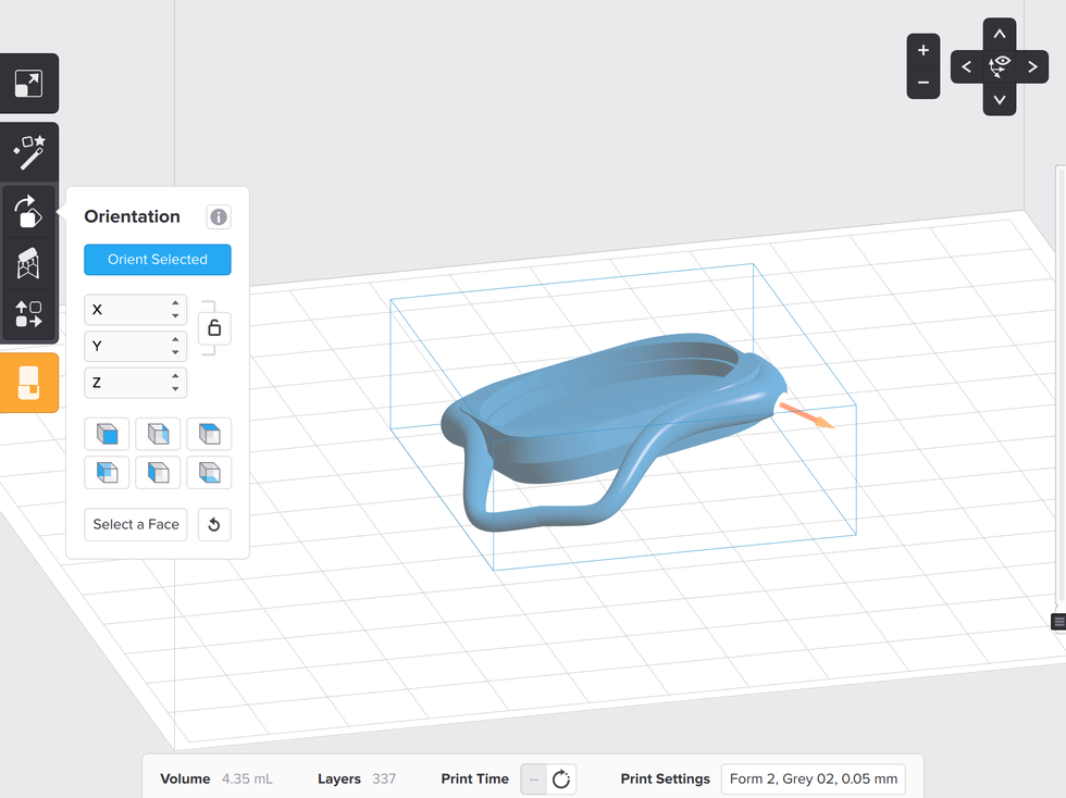 formlabs form2 preform切片軟體教學(xué) 選擇底面