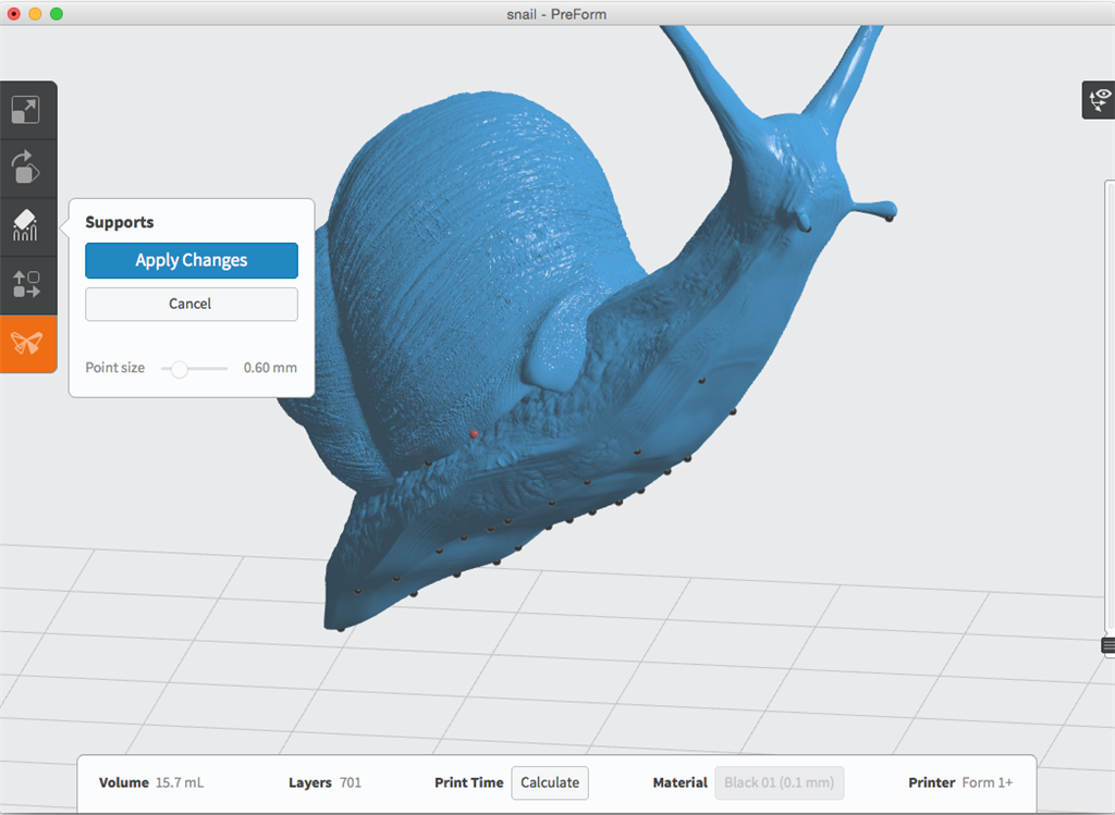 formlabs form2 preform切片軟體教學(xué) 進(jìn)階支撐設(shè)定 手動(dòng)去除支撐