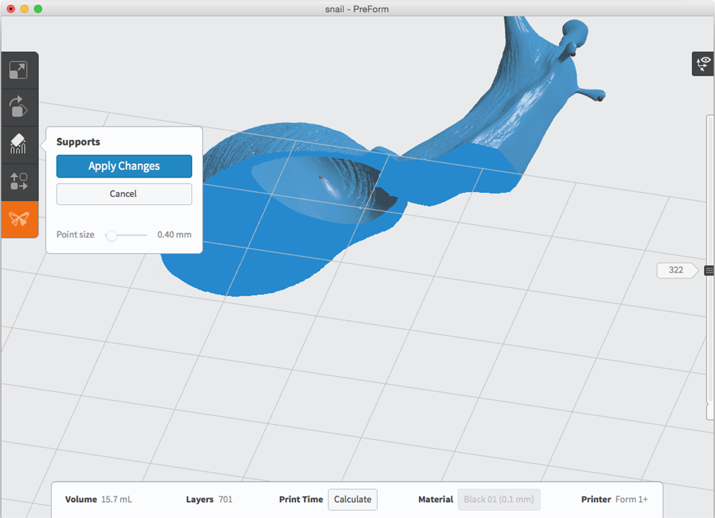 formlabs form2 preform切片軟體教學(xué) 進(jìn)階支撐設(shè)定 切片內(nèi)部