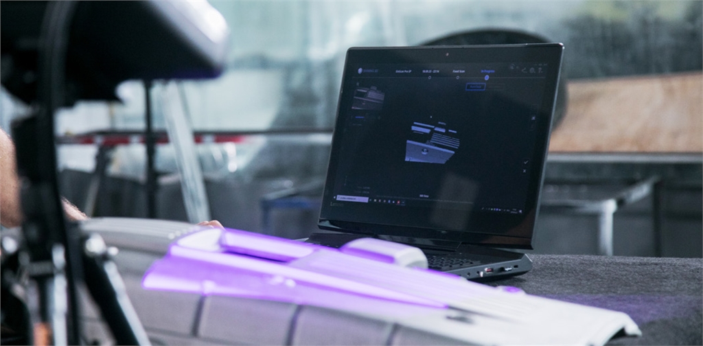 在使用SHINING 3D EinScan Pro 2X V2掃描器掃描成品