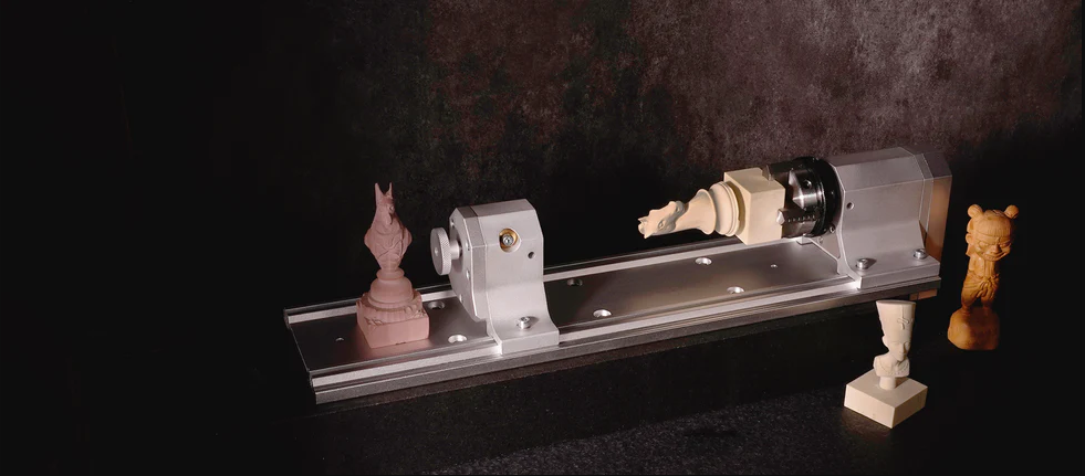 Makera 4th Axis Module組件與完成品