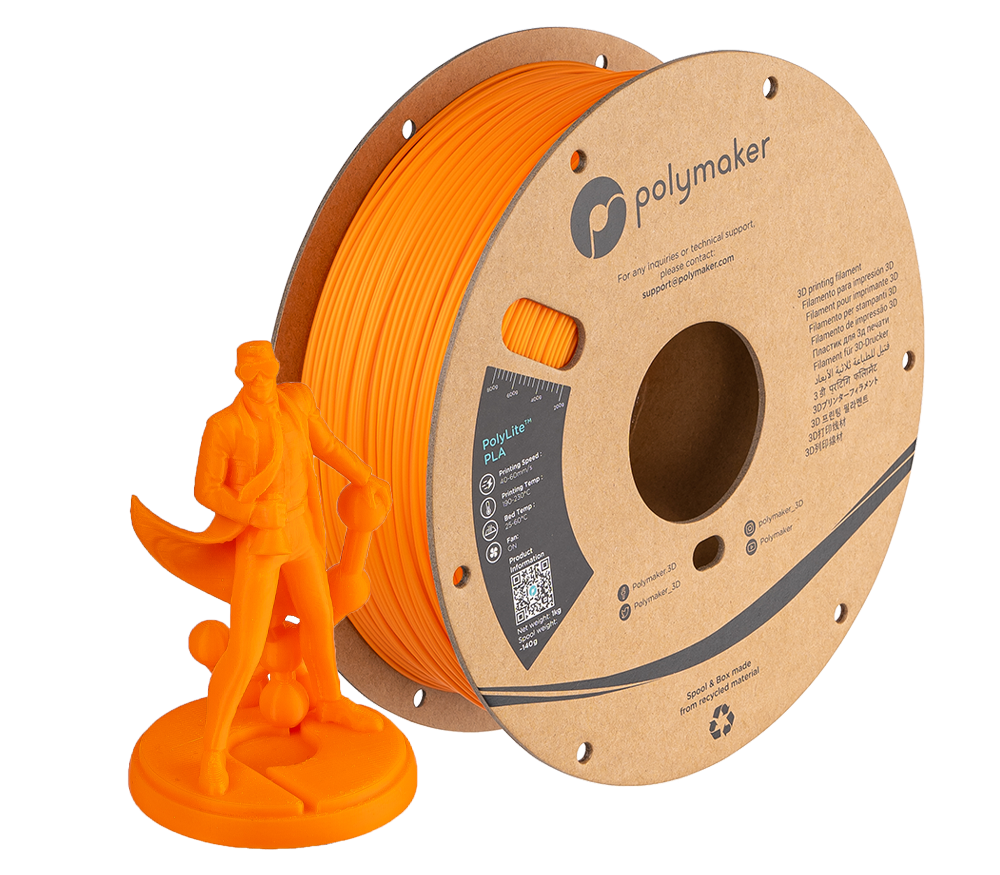 Polylite PLA 系列 - 橘色列印成品
