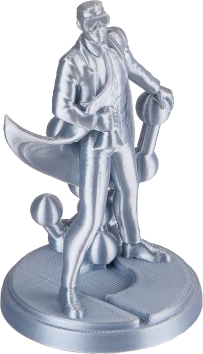 Polylite PLA 絲綢色系列 - 絲綢銀列印成品