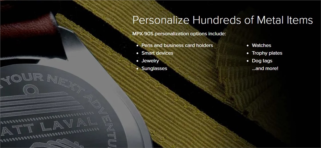 桌上型金屬雕刻機(jī) METAZA MPX-90S 個(gè)性化數(shù)百種金屬物品