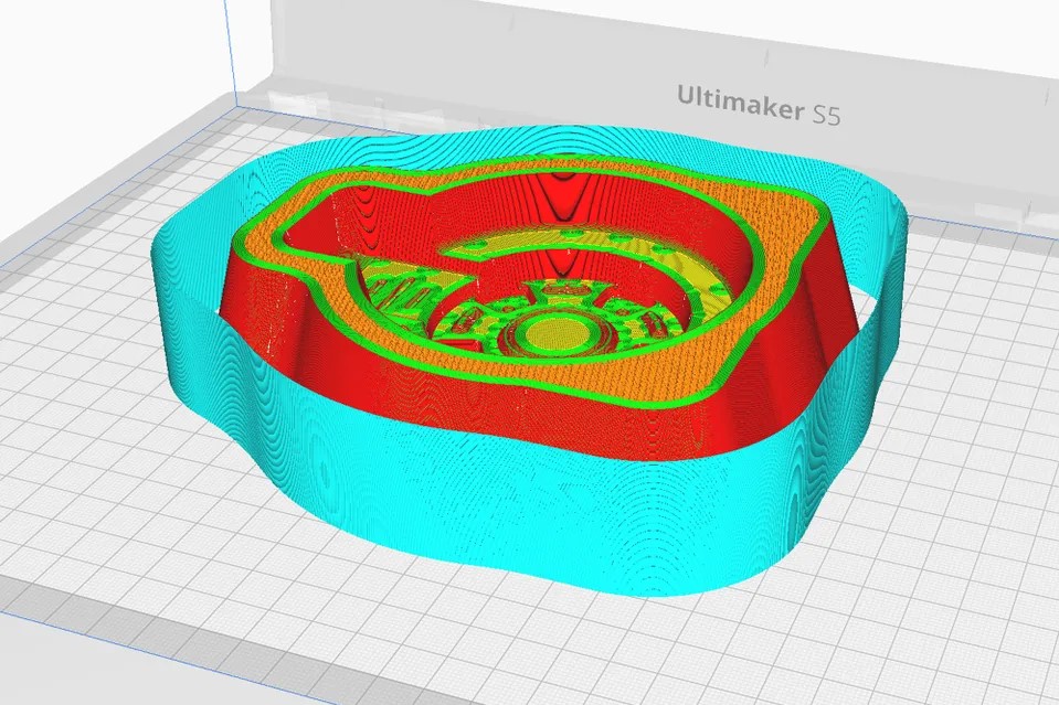 ?UltiMaker Cura：草稿牆預覽