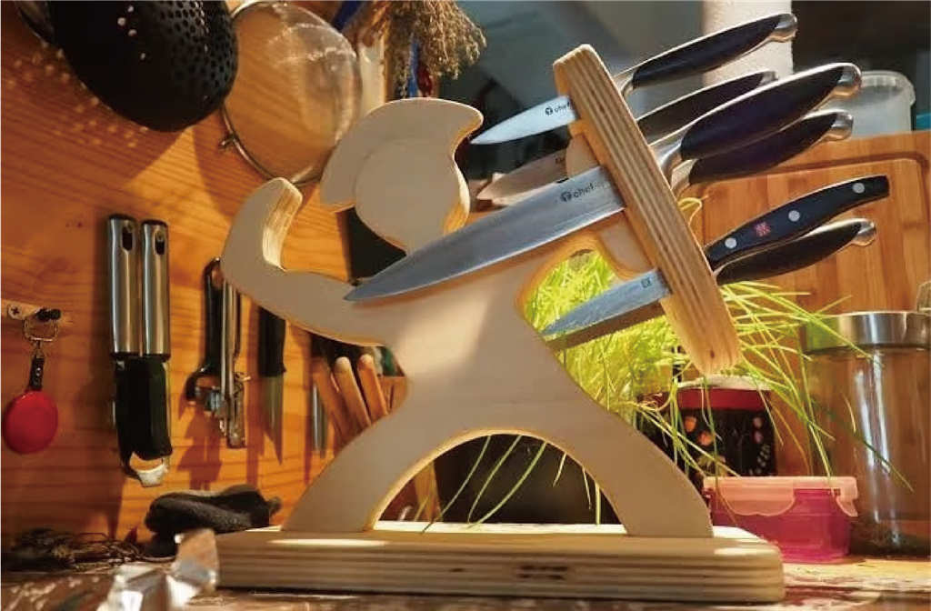 斯巴達(dá)勇士造型刀架