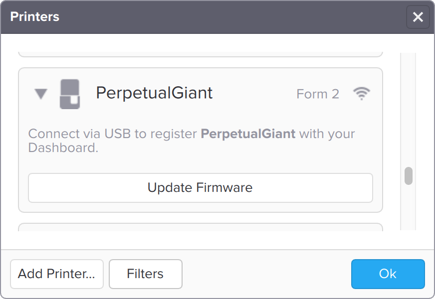 Form2 SLA 3D列印機 執(zhí)行韌體升級 更新韌體