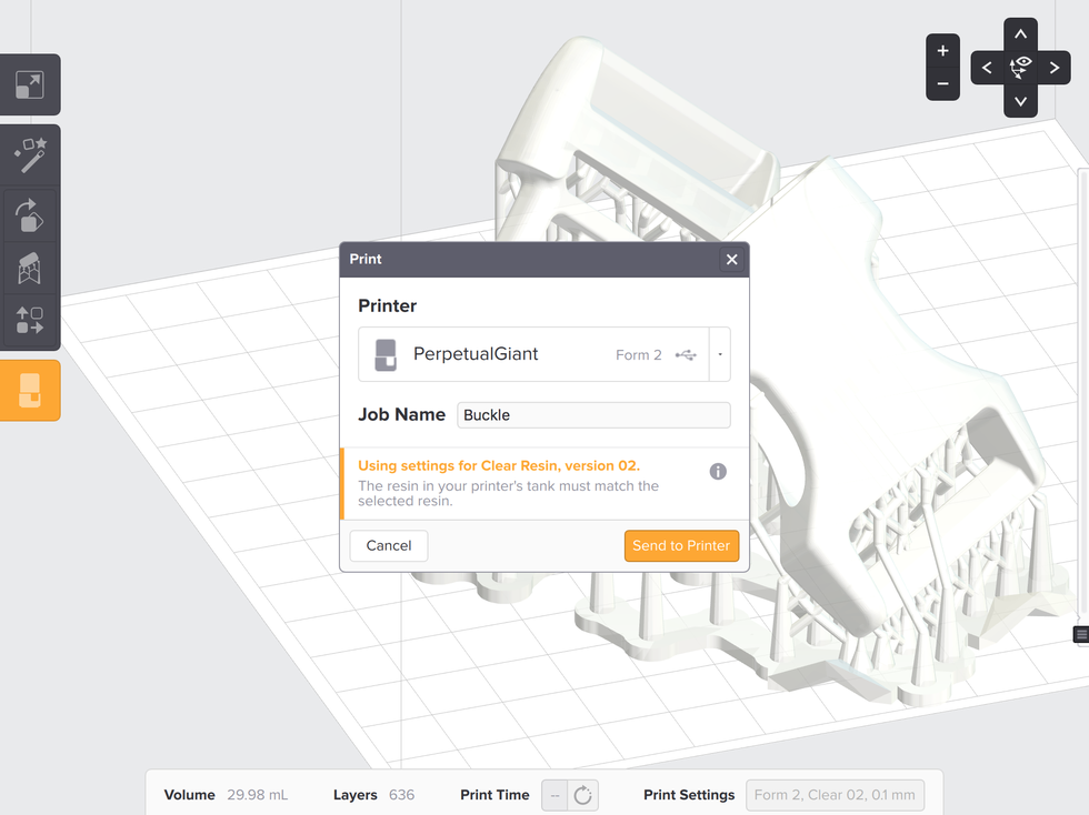 Form2 SLA 3D列印機 上傳檔案以及確認列印